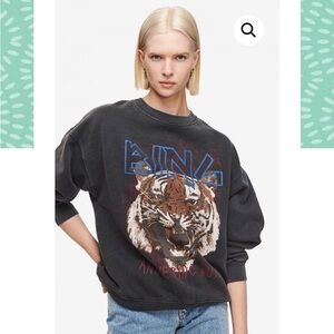 Anine bing authentic tiger sweatshirt, size medium.